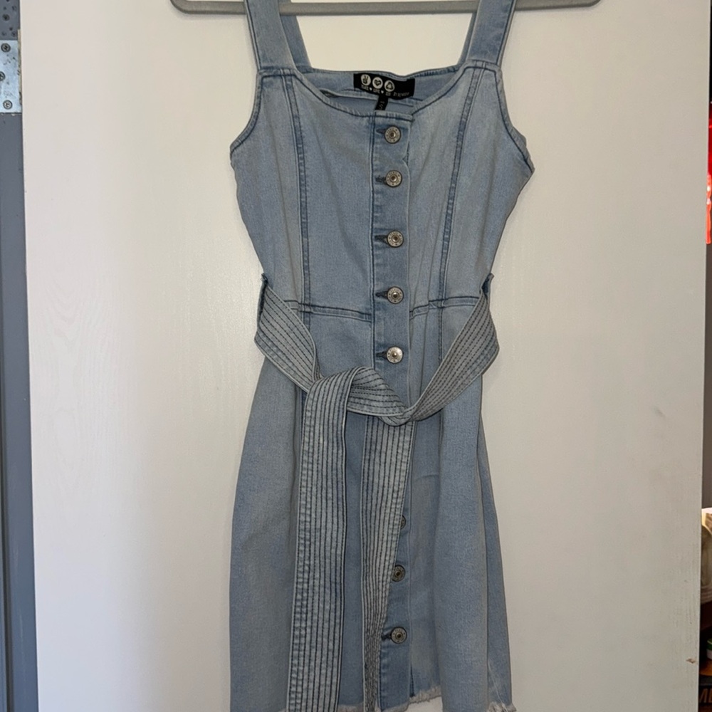 Denim tight short dress